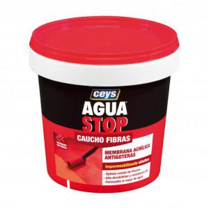 AGUASTOP CAUCHO FIBRAS ROJO 1 KG (903309)