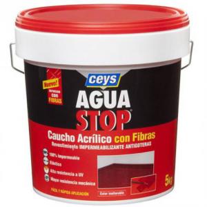 AGUASTOP CAUCHO FIBRAS GRIS 